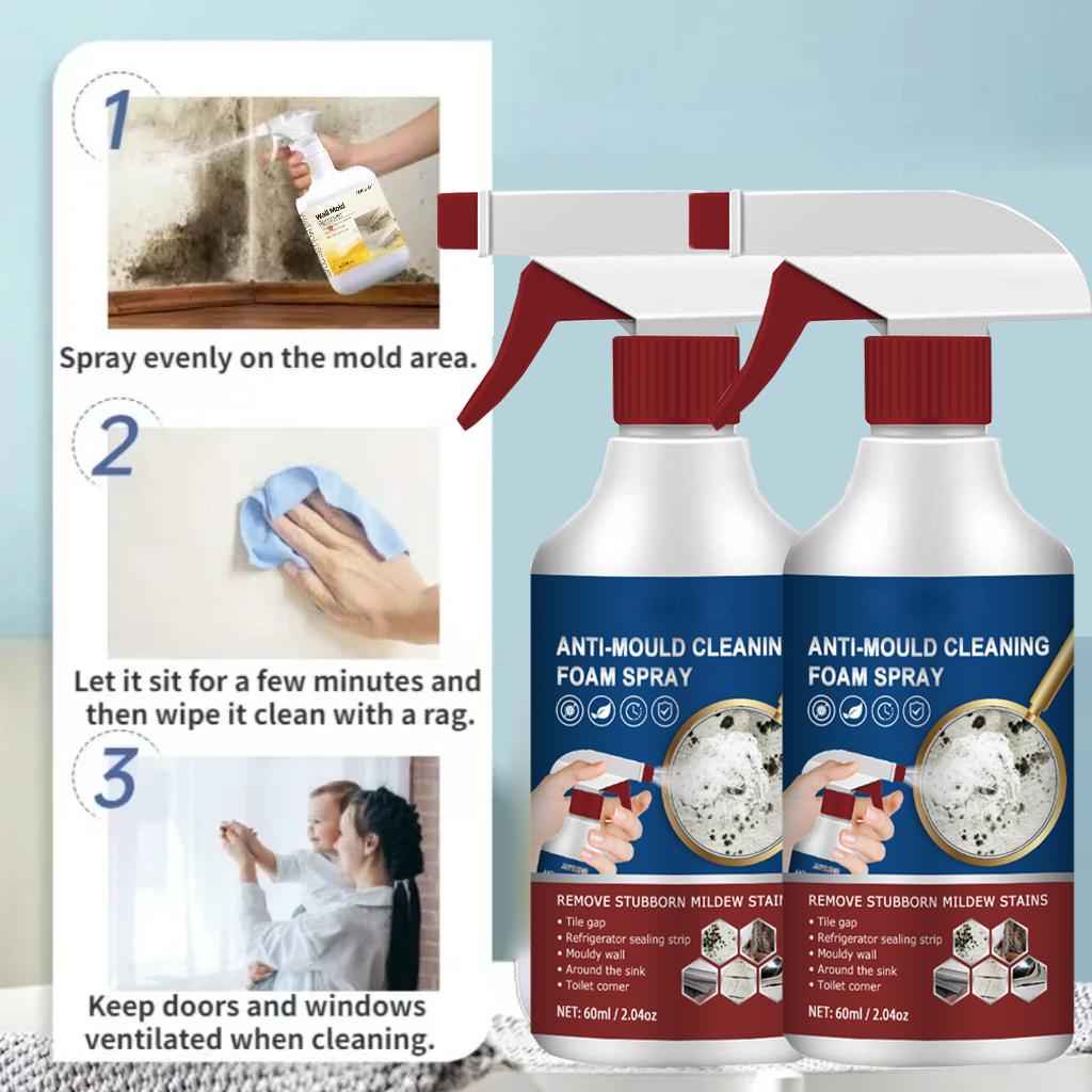 Спрей для удаления плесени, предотвращение появления грибка на мебели, плитке, стенах, удаление пятен, удаление накипи в раковине, антибактериальное чистящее средство для ванной комнаты от плесени