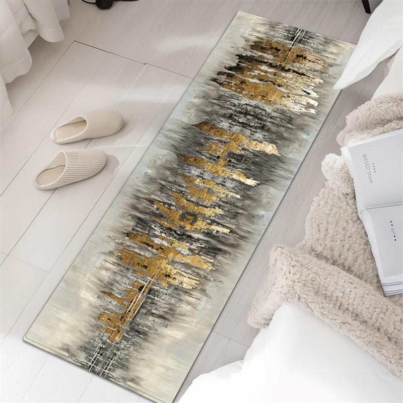 Modern Abstract Rugs For Bedroom Bedside Mat Soft Sponge Floor Mat For Kitchen Washable Bathroom Rug Hallway Mat