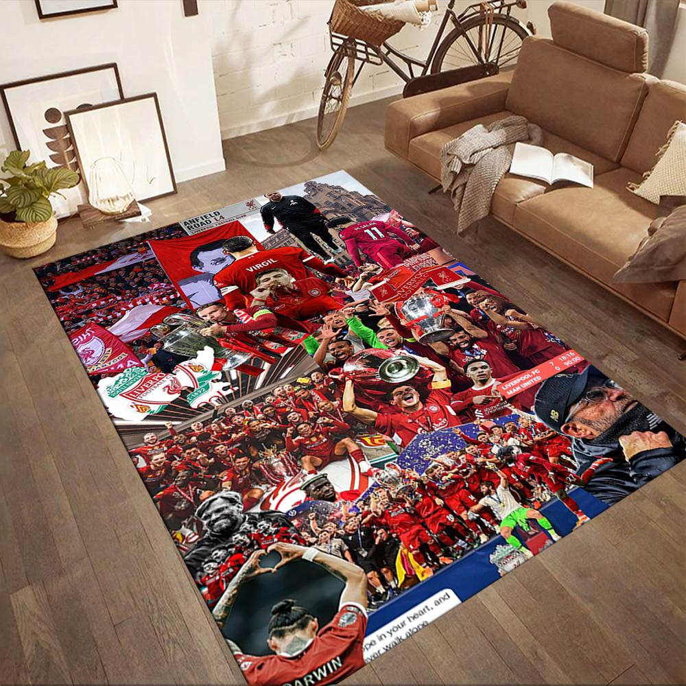 Liverpool Football Club Carpet Design For Outdoor Balcony Hallway Foyer Antislip Rug Anime Office Decor Perfect Gift For Valentine'S Wedding Birthday
