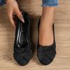Women Shoes New Elegant Bow Comfortable Loafers Shallow Mouth Round Toe Flat Shoes for Women Casual Slip On Sneakers Women