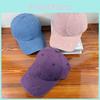 Cotton Cap Baseball With Emblem Design For Spring Sun Fashionable Protection