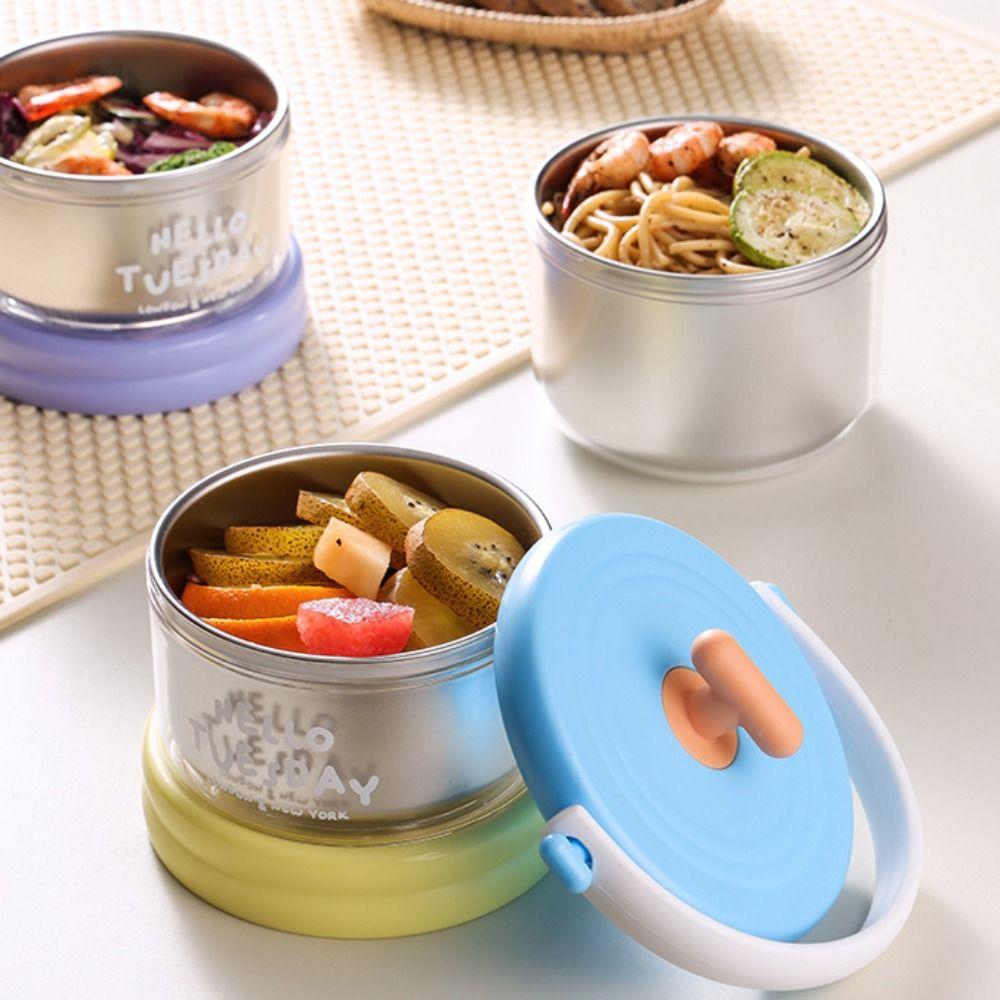 Microwaveable Thermal Lunch Box Double Layer Food Container Soup Box Fresh-keeping Box  Office