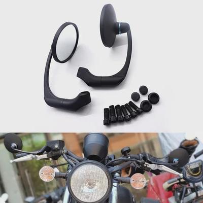Зеркало заднего вида для ретро-мотоцикла Harley: Гальванизированный круглый универсальный отражатель
