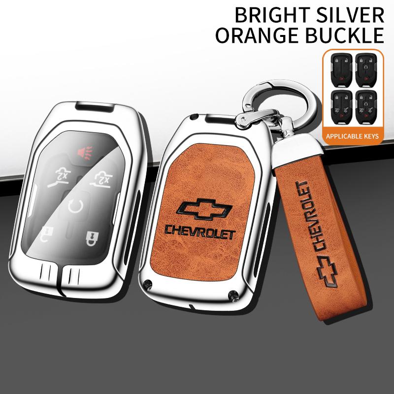 AABHO1 Alloy Car Remote Key Case Cover Shell For Chevrolet Chevy Malibu Camaro Cruze Traverse Spark Equinox Sonic Volt Bolt Accessories