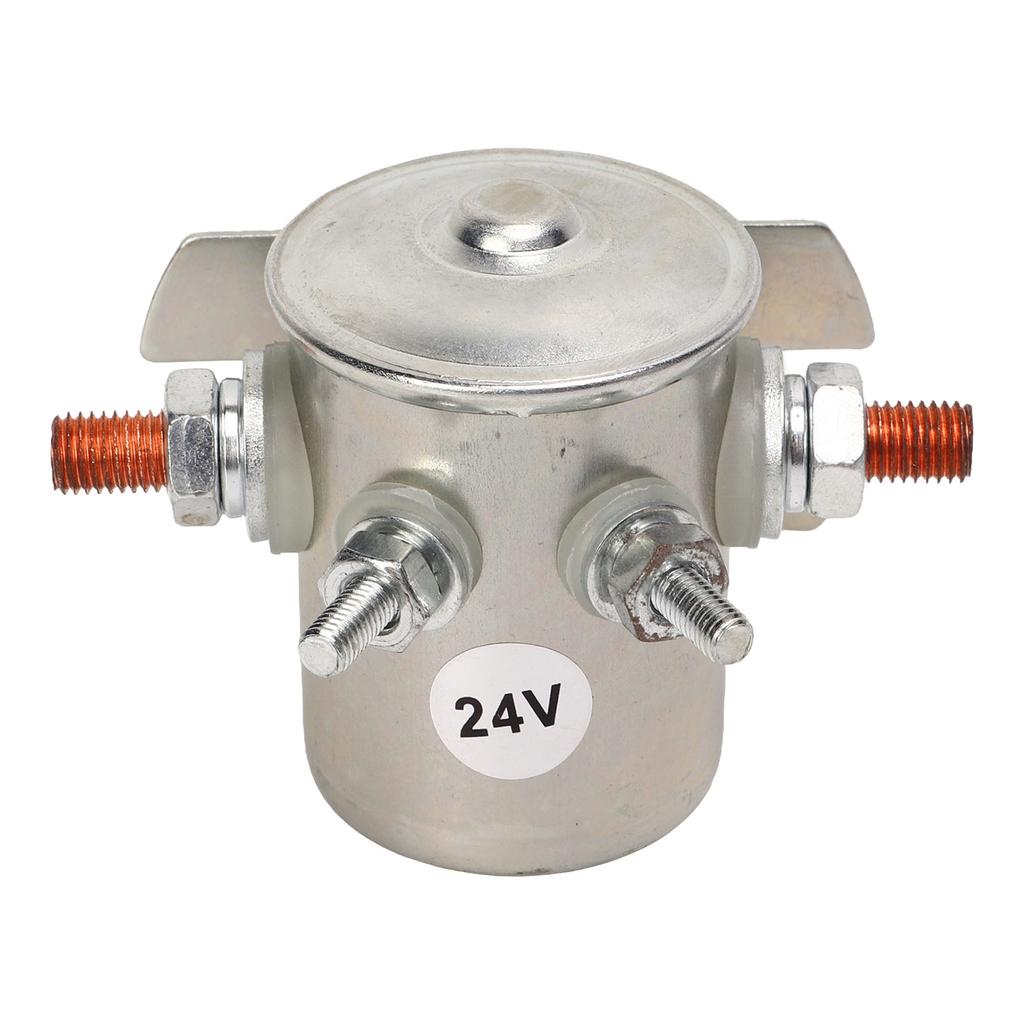 200A 24V Motor Starter Relay 1114208 Dustproof Starter Relay Solenoid for Winches Boats Club Car