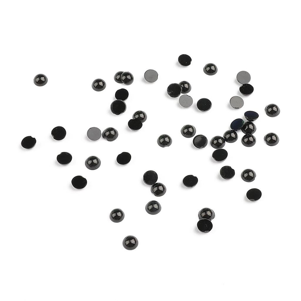 10-500pcs/bag Acrylic Animal Eyes Semi-Round Beads DIY Sewing Fabric Doll Production
