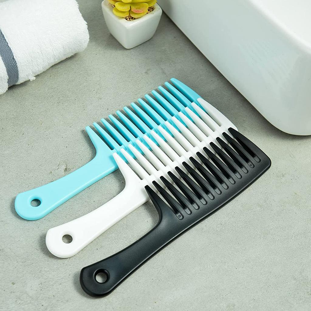 Расческа с широкими зубьями и большая расческа для распутывания волос, подходит для вьющихся, длинных и влажных волос всех типов.