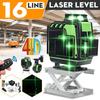 360 Horizontal And Vertical Super Powerful Laser Level Beam Laser Level 4D 16 Lines Laser Level Green Line SelfLeveling 4000mAh