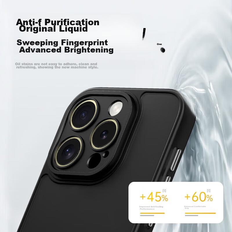 Skin-Feel FrostedIPhone 16 Pro Max Case, Apple 16 Pro Max Protective Cover, Frosted Shockproof Anti-Fingerprint Full Protection Case, Ivory White