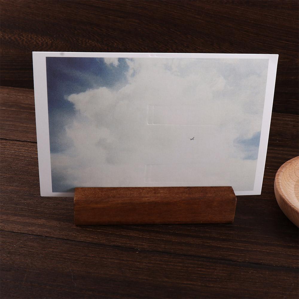 Party Elegant Table Number Sign Rustic Decoration Display Stand Note Holder Place Card Holder