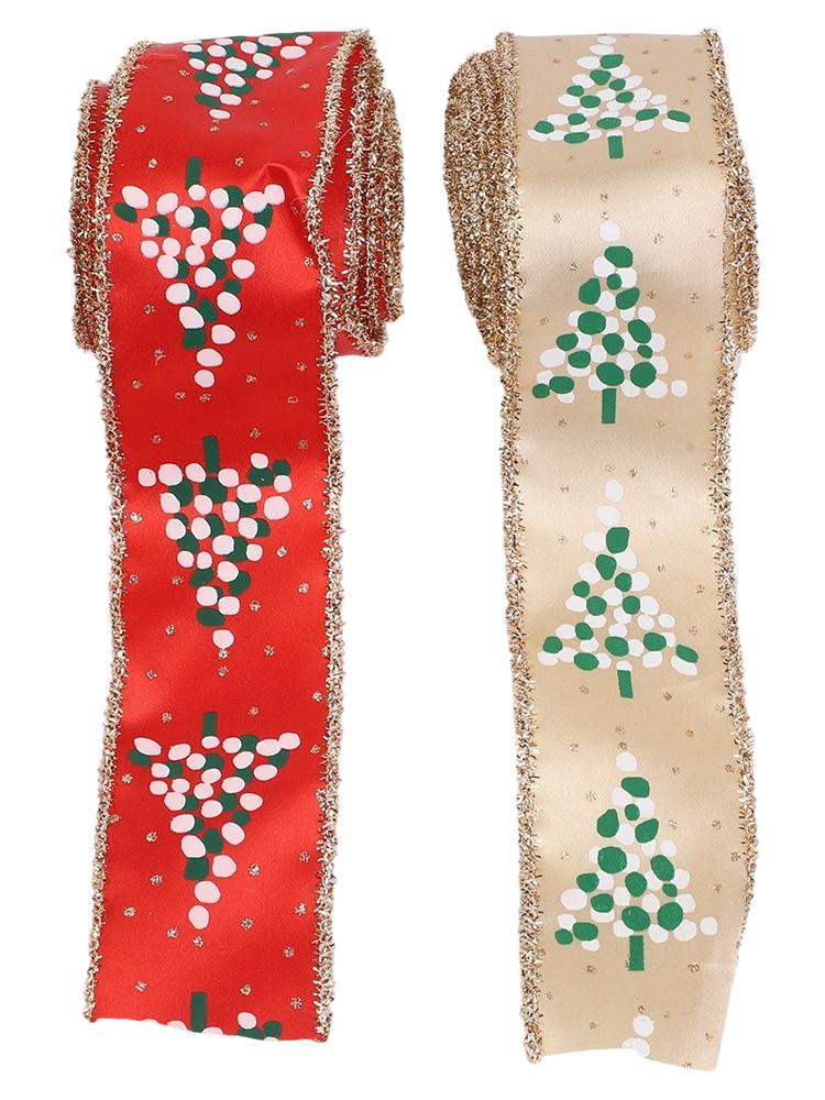 Привлекательная витрина для подарков Рождественские ленты Праздничные украшения