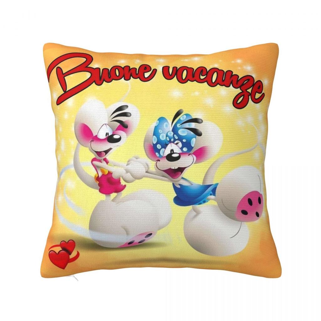 Diddl Cute Cartoon Pillow Case Cushion Cover Soft Custom DIY Pillow Cover Morden Pillowcases For Sofa Home Decorative