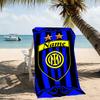 Customizable personalized beach towels Inter Milan themed designs.Suitable for the beach, yoga, sports;ideal as beach accessories
