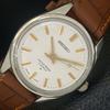 VINTAGE SEIKO HAND-WINDING 66B JAPAN MENS WHITE COLOR DIAL WATCH A703921-1 R213g-a703921