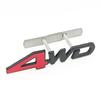 3D Metal 4WD Logo Letters Grill Emblem Badge Fender Car Trunk Sticker Decal For Honda Suzuki CRV Accord Civic Toyota Accessories air256