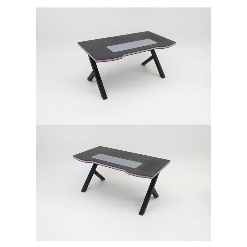 Compact Black Office Scene Model With Precise Proportions Ideal For Photography And DIY Projects