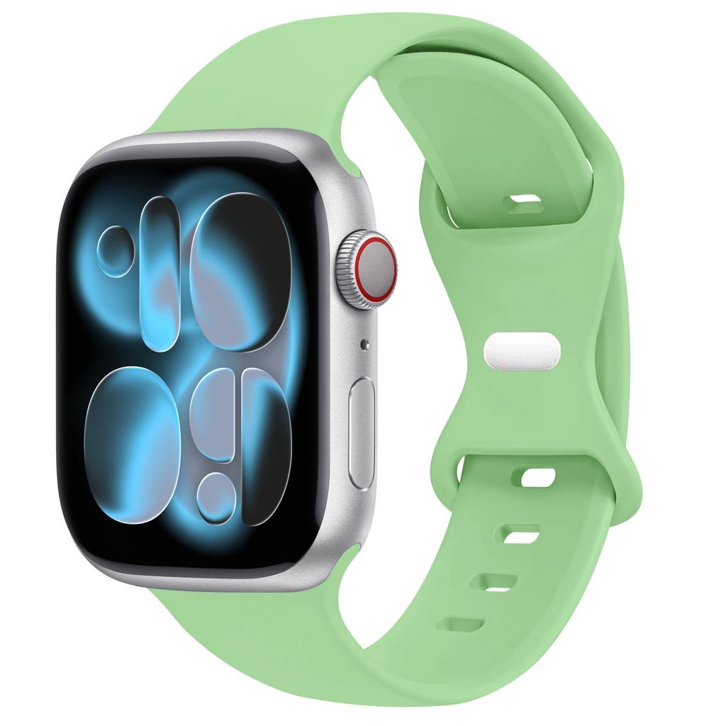 Спортивный силиконовый ремешок для Apple Watch Bands 40мм 44мм 46мм 45мм 41мм 49 42мм Correa Браслет iWatch серия 10 11 9 8 7 ultra 3 SE
