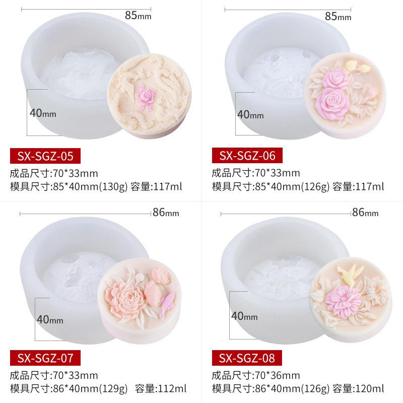 Пион, роза, силиконовая форма для мыла, форма для выпечки помадки, торта, сделай сам, ароматерапия, инструменты для украшения свечей, мыло ручной работы