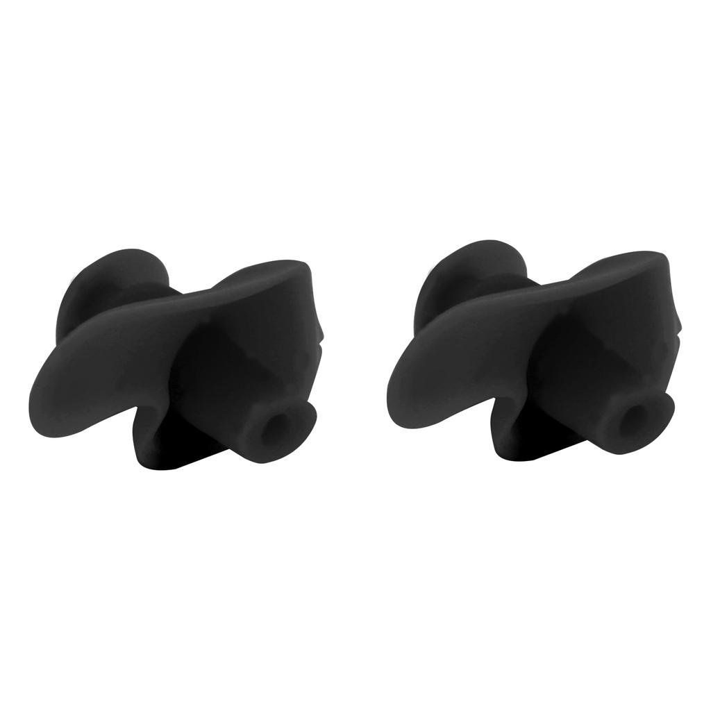 1 Pair Swimming Ear Plugs Soft Silica Gel Waterproof DustProof Water Sports Swim Earplugs(Black In Bulk )