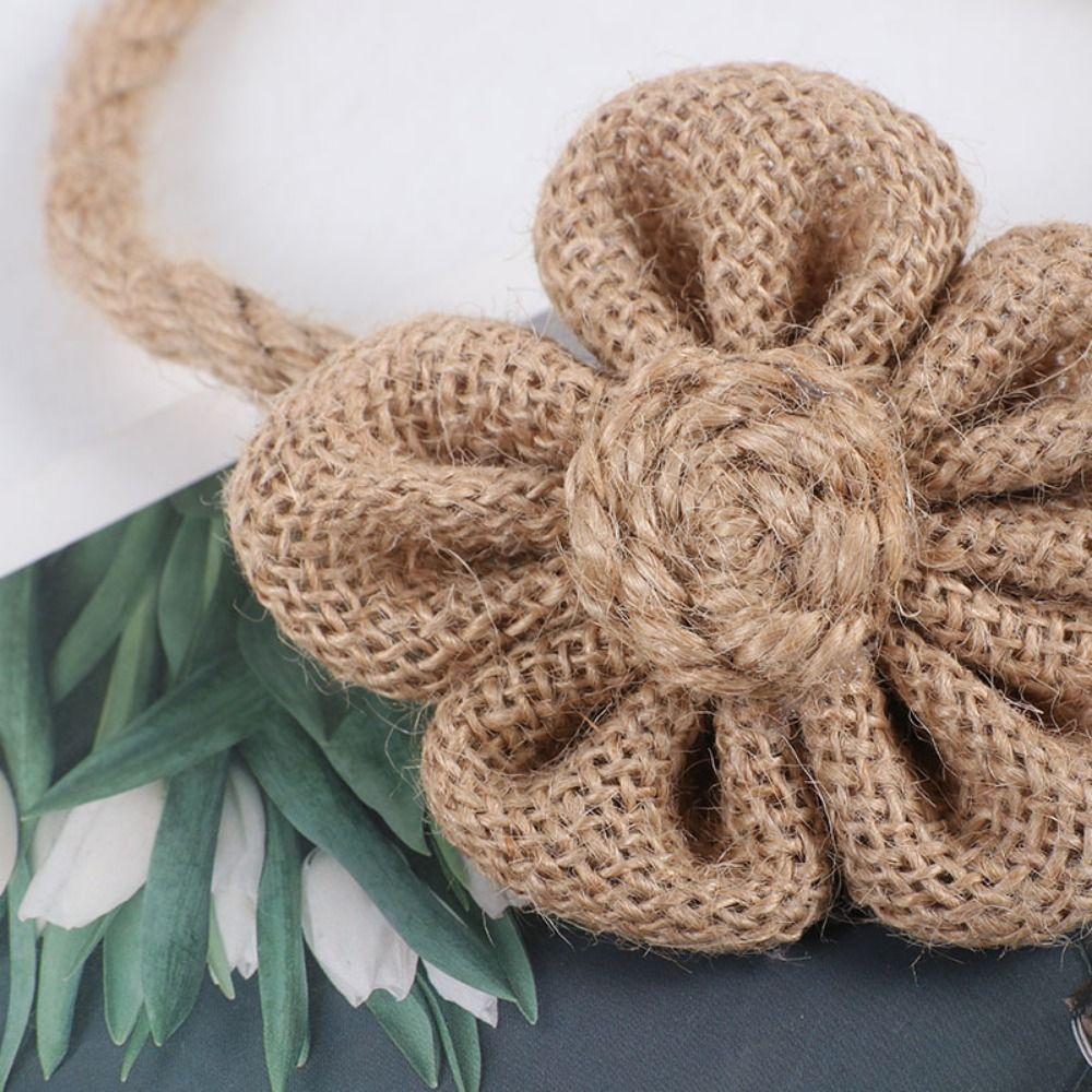 Flower Shape Flower Curtain Ties Handmade Curtain Strap  Curtains Accessories