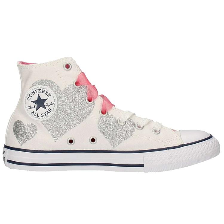 (PS) Converse Chuck Taylor All Star High 'Hearts' Kids' 660971C