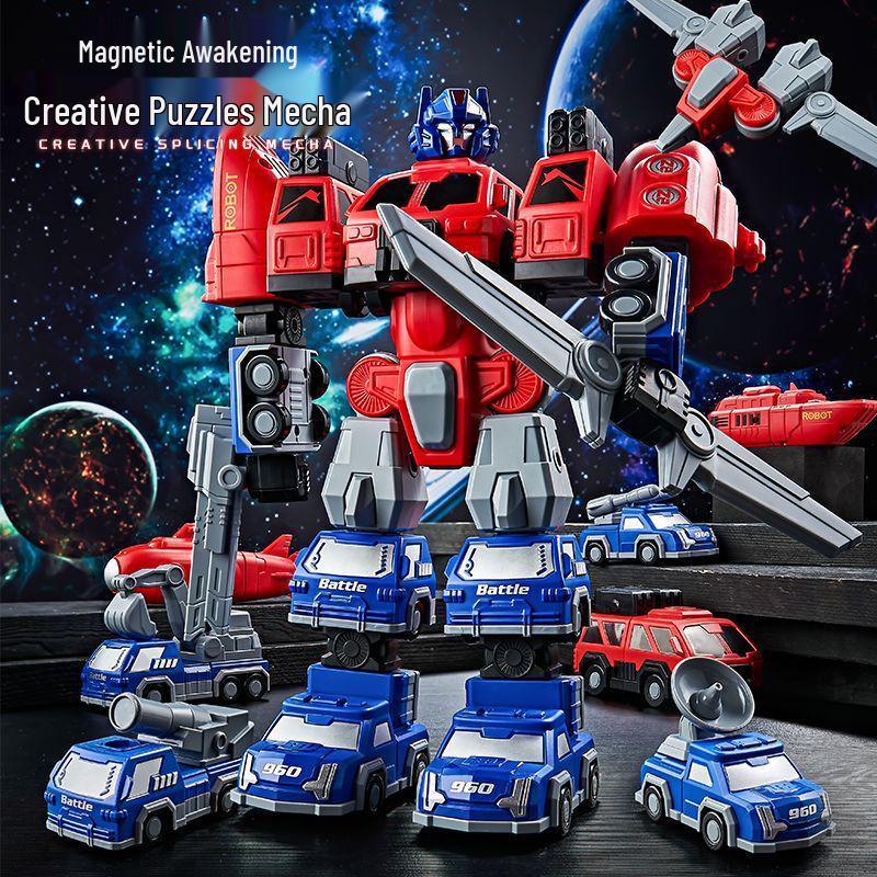 Optimus Prime Magnetic Robot Building Blocks: Educational and Transformable Toy for Kids