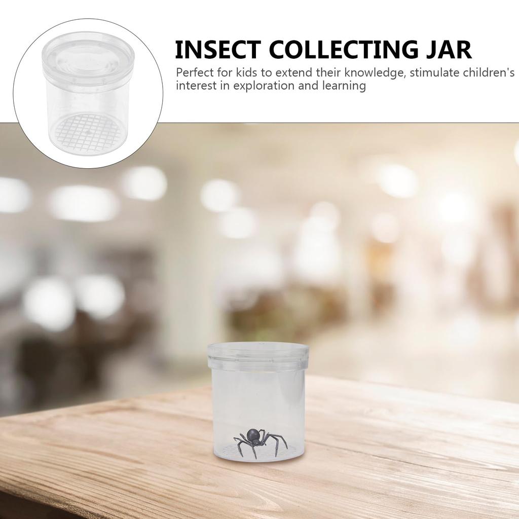 LEDMOMO Small Insect Cage 6 Pieces Magnifier Bug Viewer Insect Case with Magnifier Box Microscope Magnifier Magnifying Glass Nature Exploration