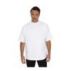 S5055988 - Men's White Oversize Thick Fabric 100% Compact Cotton Washed Very Wide Fit T-shirt