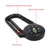 Outdoor Mountaineering Buckle Compass Pointer Mini Keychain Thermometer Compass Key Hook Camping Tools Compass Carabiners