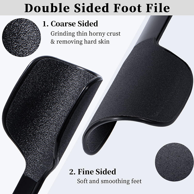 Large U-shaped Curved Foot File Double-sided Foot Grinder Callus Scrubber for Grit Exfoliates Removes Dead Skin