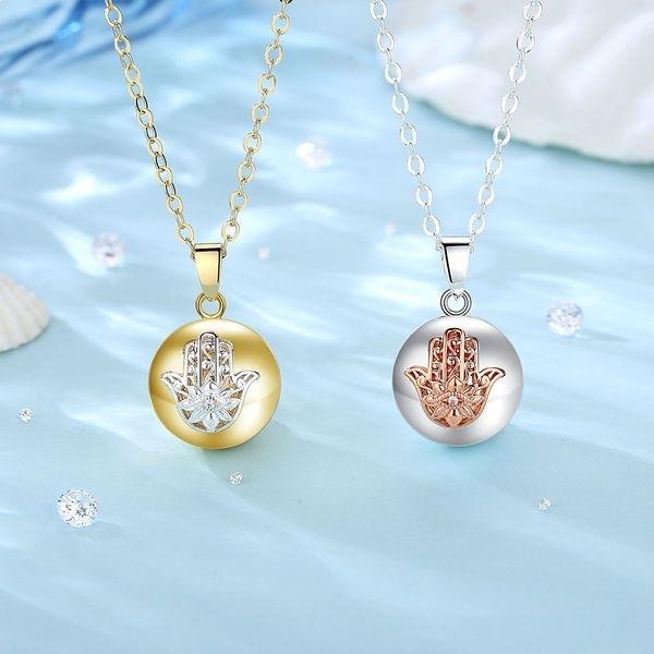 Ожерелье бола для беременных с драгоценным камнем в виде цветка лотоса Руки Фатимы