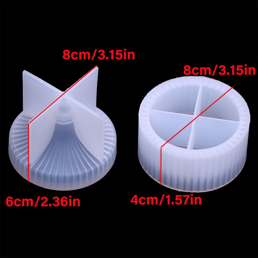 Jewelry Storage Box Silicone Molds Handmade Epoxy Resin Molds Striped Candle Jar Molds Handmade Candle Cup Molds