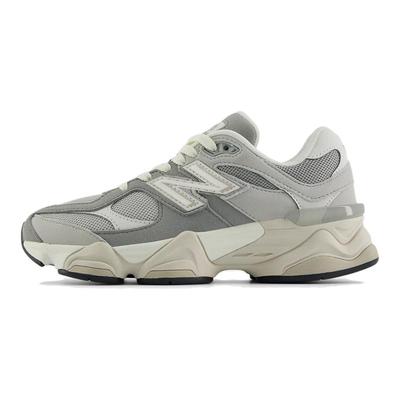 NB 9060 Износостойкие Низкие Детские Кроссовки для Повседневной Носки Серые Белые Унисекс GC9060EM