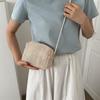 Straw Bag Women's Summer Niche Versatile Shoulder Bag New Woven Tofu Bag Contrasting Color Messenger Bag Women