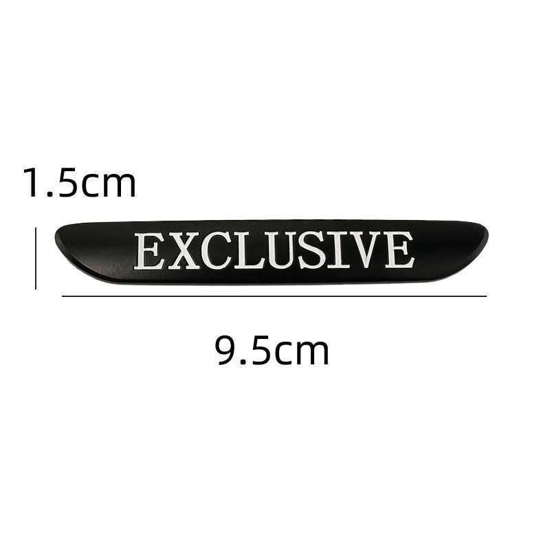 2PC 3D Metal EXCLUSIVE Side Fender Sticker Emblem Badge Car For Mercedes Benz W205 W213 C43 C63 C200 E300 E200 AMG Accessories QA1