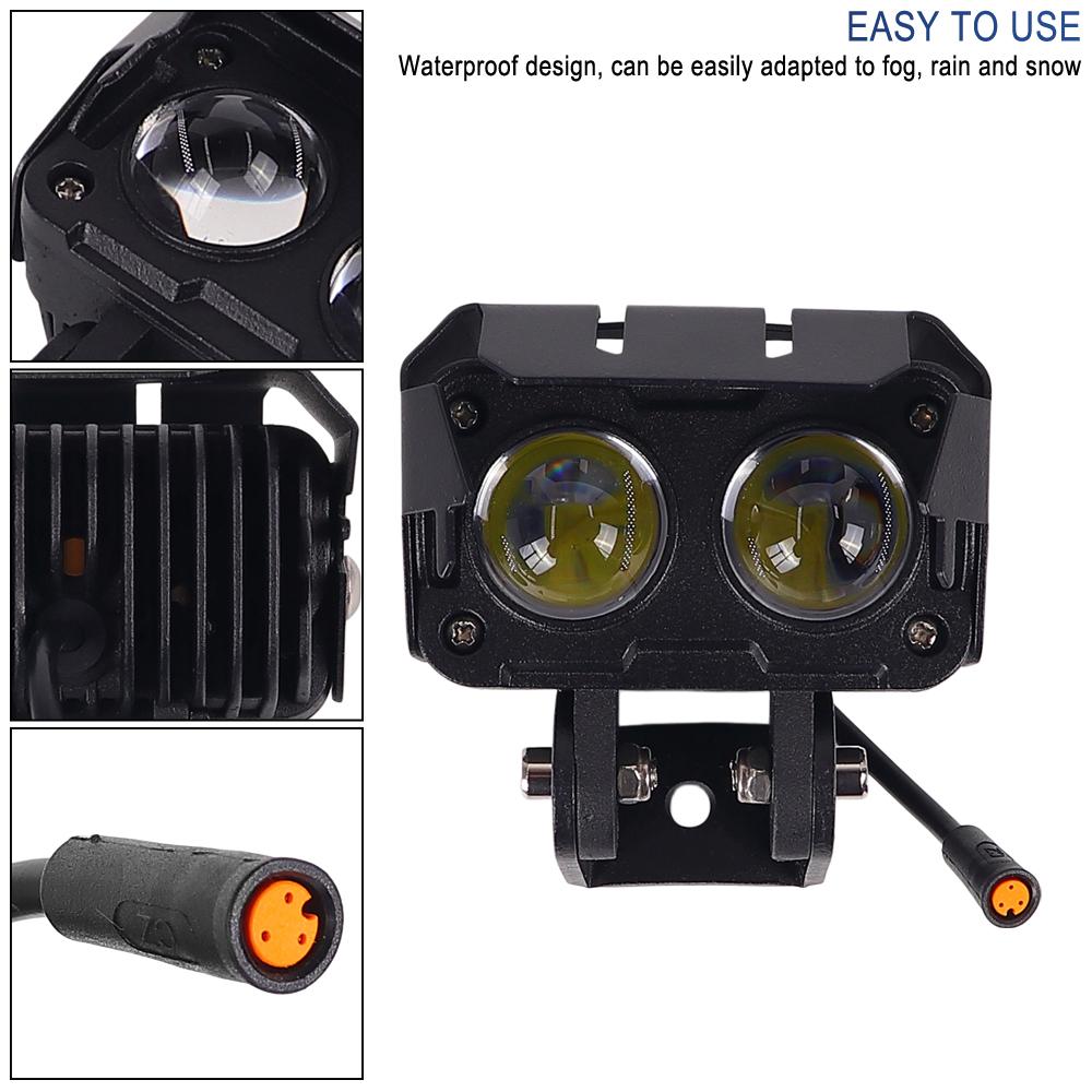 LED Headlight for Kugoo Kukirin G3 PRO Headlamp Front Light Safety Cycling Lights Replacement Electric Scooter Accessories Parts