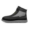 UGG Кроссовки Highland Leather Round Toe Buckle High Top для мужчин, черные 1143985-BLK