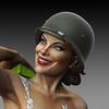 Royal Model 1/35 Вторая мировая война Купающаяся молодая леди Набор из смолы RM885