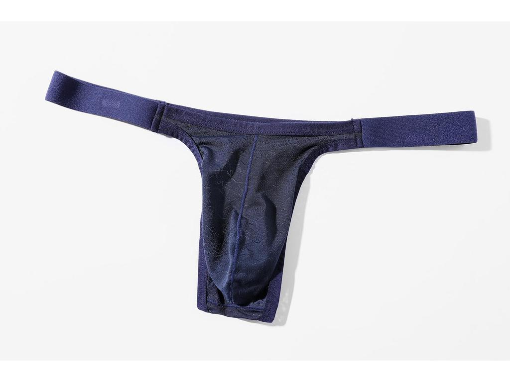 Мужские трусы-стринги с низкой посадкой, U-образным карманом для поддержки, дышащие