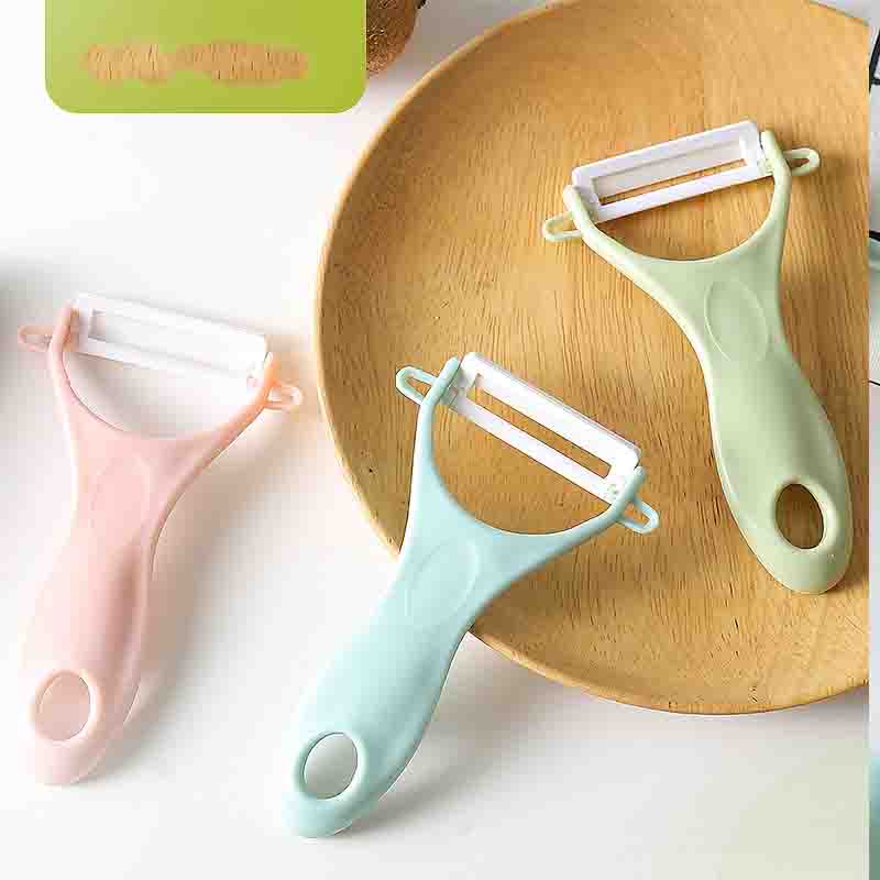 Многофункциональная овощечистка Многоцветная керамическая овощечистка для дыни Кухонный нож для очистки Креативный домашний нож для чистки