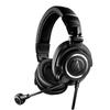 Audio Technica Headset Wired XLR Condenser Microphone Connection XLR Connection Streamer Content Creator Game Live Distribution Podcast Black