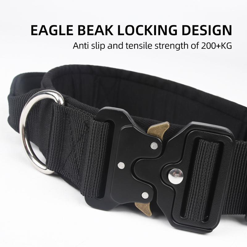 Tactical Dog Collar for Medium to Large Dogs 8 Colors Pet Collar Durable Comfortable Harness for Training And Control