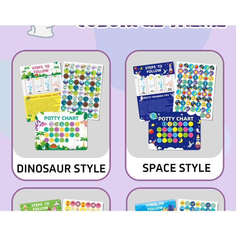 Kids Potty Training Reward Sticker Chart For Boys And Girls Habit Cultivation