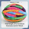 Thick And Bulky 27m Yarn, Decorative Voluminous for Crocheting, Sweaters, Cushions, Blankets,