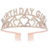 Rhinestone BIRTHDAY QUEEN GIRL Queen Princess Love Birthday Crown Party Supplies