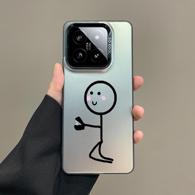 Подарочный Чехол Для Телефона Для Xiaomi Redmi Note 15 14 5G 13 12 10 11 Pro Plus 4G 15C 14C 13C 12C Серебристый IMD Чехол Милый Спичка Предложение