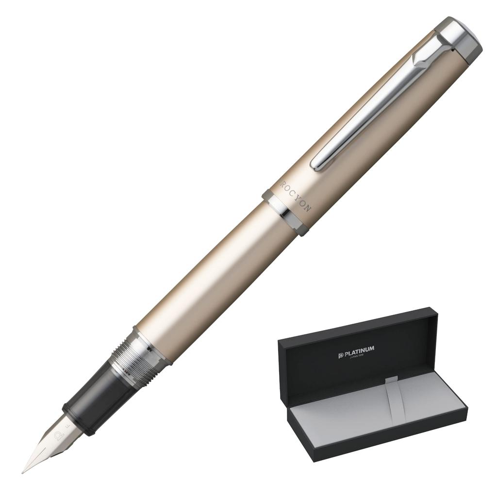 Platinum Fountain Pen Fountain Pen Procion Luster Champagne Gold Fine Point PNS-8000#78-2