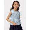 Девочки Топ с присборками и лентой спереди Без рукавов