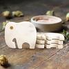 Подставки из мраморного камня Crocon в форме слона, набор из 4 штук – Элегантные подставки для обеденного стола, Декор для кухни, Подставки для чая и кофе (12 X 10 X 7 см)