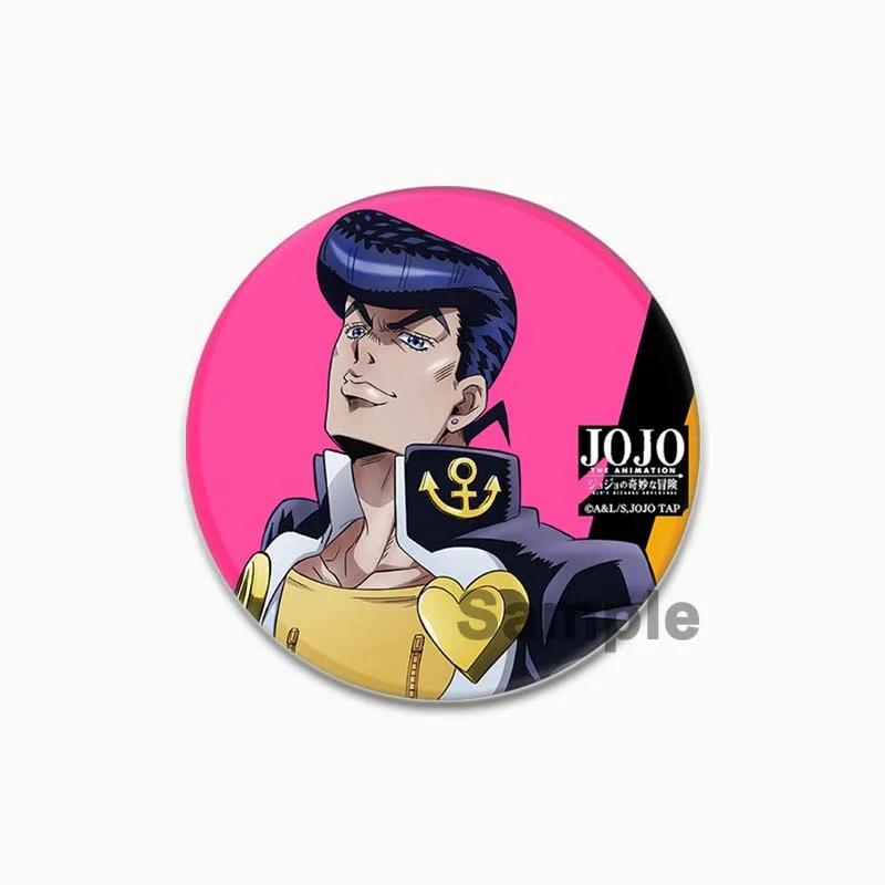 32/44/58 мм JoJo's Bizarre Adventure Значок для рюкзаков Круглые пластиковые эмалированные значки и броши Креативный значок в виде мультяшной фигурки Подарки